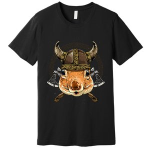 Viking Squirrel Renaissance Norse Pagan Valhalla Animal Premium T-Shirt