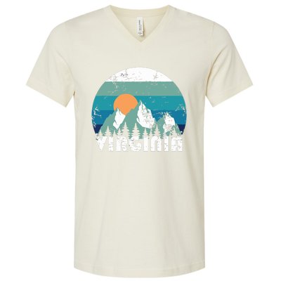 Virginia State Retro Vintage V-Neck T-Shirt