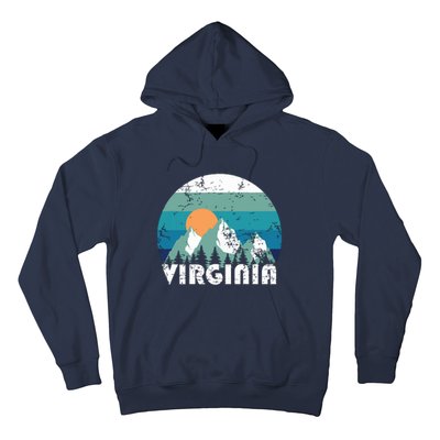 Virginia State Retro Vintage Hoodie