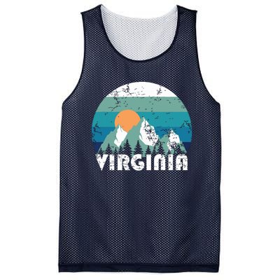 Virginia State Retro Vintage Mesh Reversible Basketball Jersey Tank