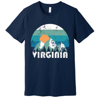 Virginia State Retro Vintage Premium T-Shirt