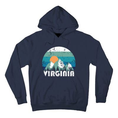 Virginia State Retro Vintage Tall Hoodie