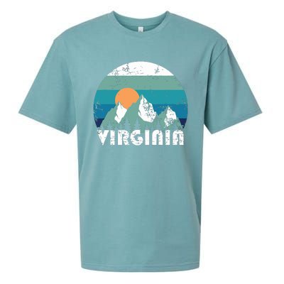 Virginia State Retro Vintage Sueded Cloud Jersey T-Shirt