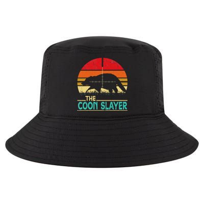 Vintage Sunset Retro Style Coon Hunting Coon Slayer Gift  Cool Comfort Performance Bucket Hat