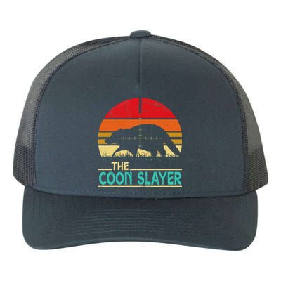 Vintage Sunset Retro Style Coon Hunting Coon Slayer Gift  Yupoong Adult 5-Panel Trucker Hat