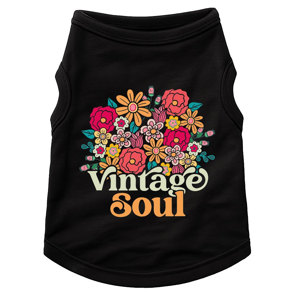 Vintage Soul Retro 70s 80s 90s Old School Doggie Tank