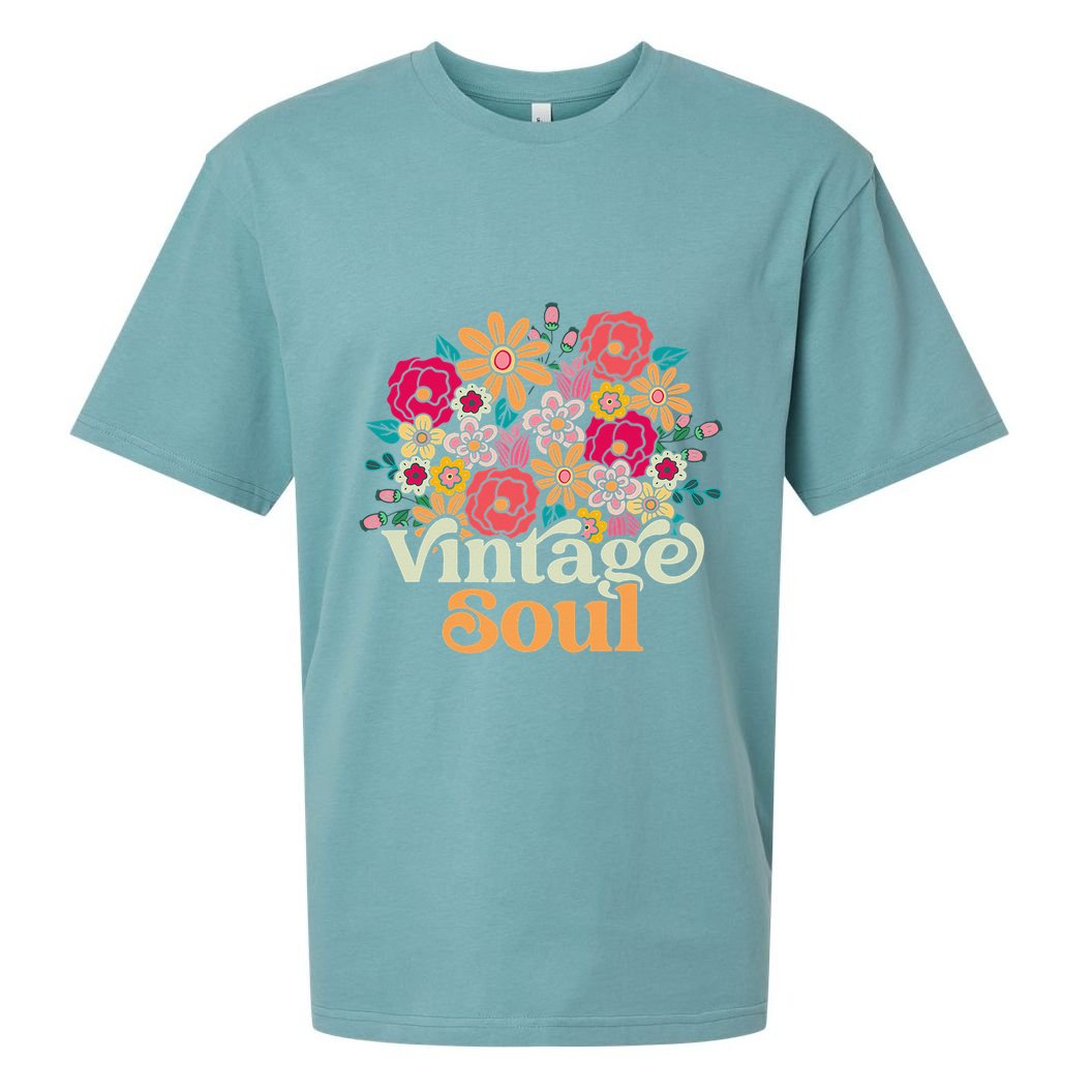 Vintage Soul Retro 70s 80s 90s Old School Sueded Cloud Jersey T-Shirt