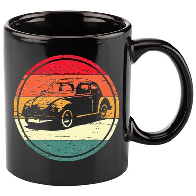 Vintage Sun Retro Sunset Tuning Beetle Car Vintage Car 11oz C Handle Ceramic Mug
