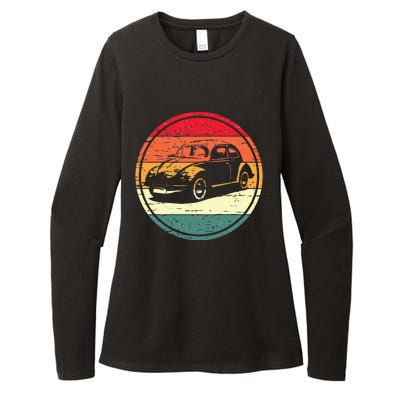 Vintage Sun Retro Sunset Tuning Beetle Car Vintage Car Womens CVC Long Sleeve Shirt