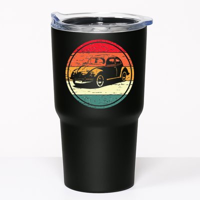 Vintage Sun Retro Sunset Tuning Beetle Car Vintage Car Tumbler