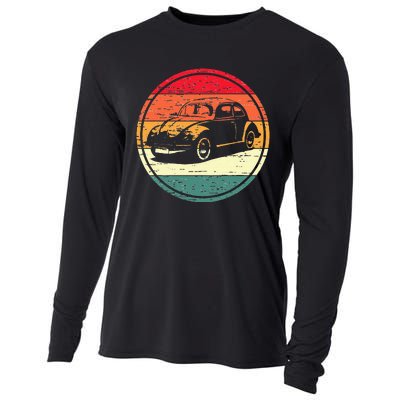 Vintage Sun Retro Sunset Tuning Beetle Car Vintage Car Cooling Performance Long Sleeve Crew