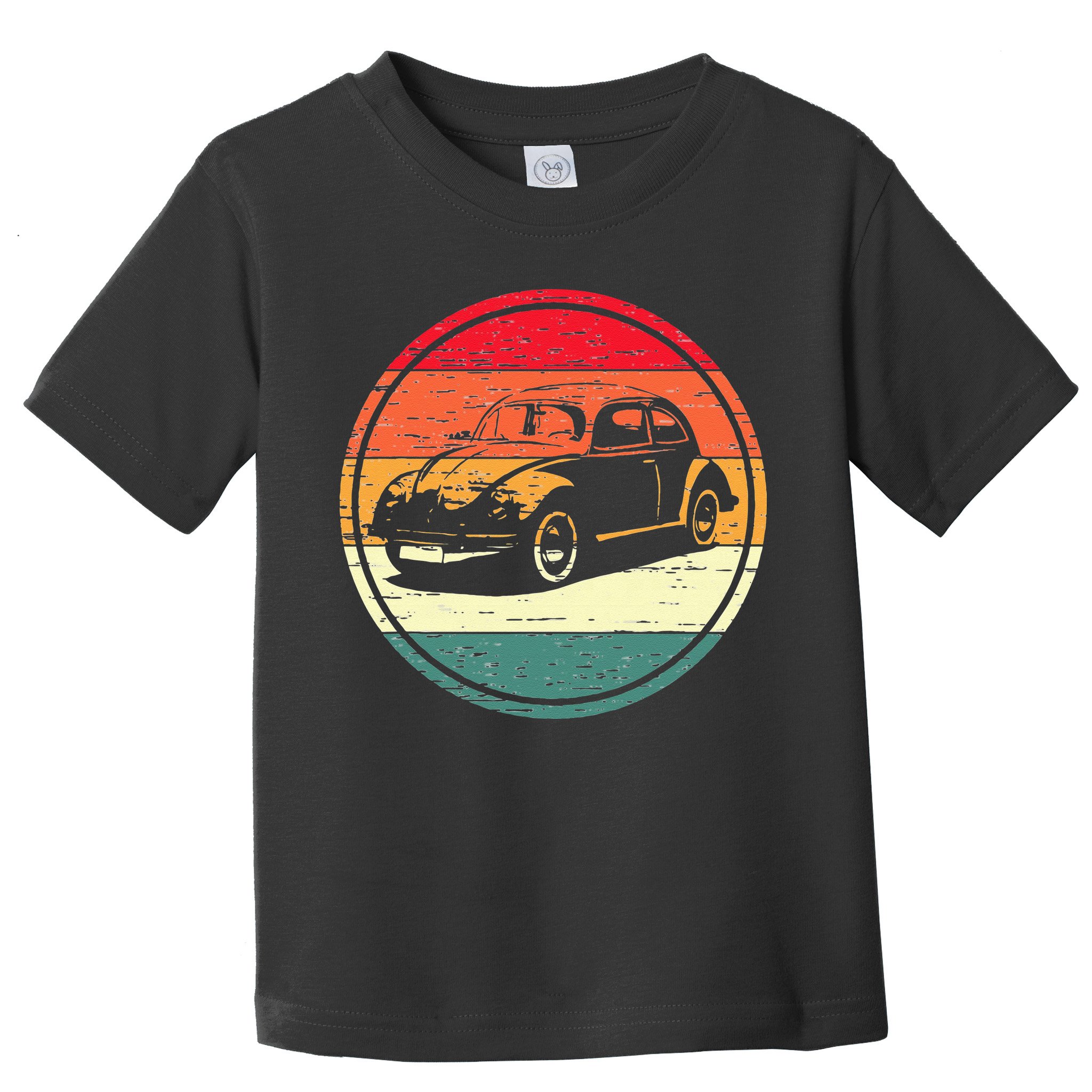 Vintage Sun Retro Sunset Tuning Beetle Car Vintage Car Toddler T-Shirt