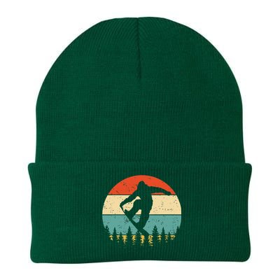 Vintage Snowboarding Retro Snowboard Knit Cap Winter Beanie