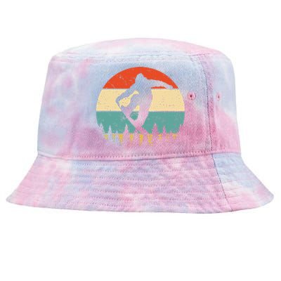 Vintage Snowboarding Retro Snowboard Tie-Dyed Bucket Hat