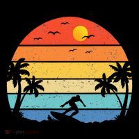 Vintage Surfer Retro Surfing Beach Surf T-Shirt