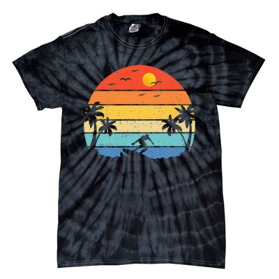 Vintage Surfer Retro Surfing Beach Surf Tie-Dye T-Shirt