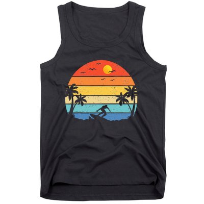 Vintage Surfer Retro Surfing Beach Surf Tank Top