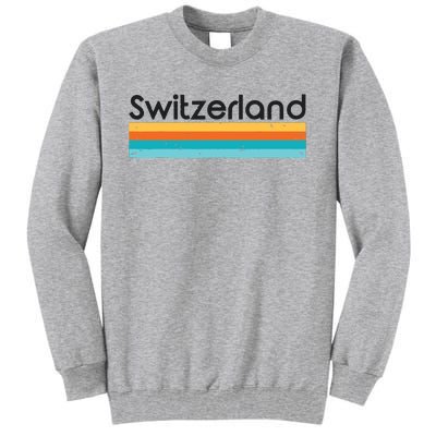 Vintage Switzerland Retro Design Tall Sweatshirt