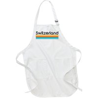 Vintage Switzerland Retro Design Full-Length Apron With Pockets