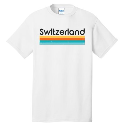 Vintage Switzerland Retro Design Tall T-Shirt