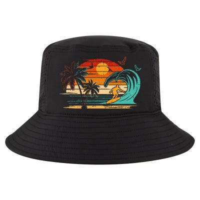 Vintage Surfer Retro Surfing Beach Surf Cool Comfort Performance Bucket Hat