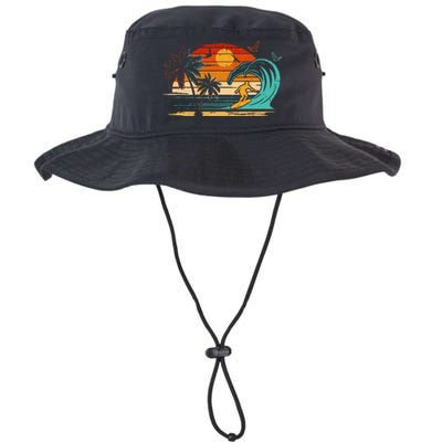 Vintage Surfer Retro Surfing Beach Surf Legacy Cool Fit Booney Bucket Hat