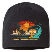 Vintage Surfer Retro Surfing Beach Surf Sustainable Beanie