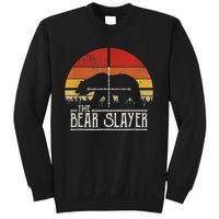 Vintage Sunset Retro Style Bear Hunting Bear Slayer Sweatshirt