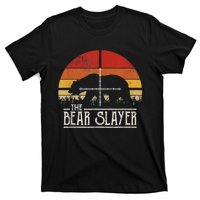 Vintage Sunset Retro Style Bear Hunting Bear Slayer T-Shirt