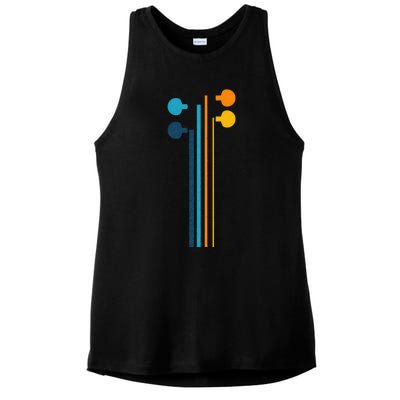 Violin Strings Retro Orchestra Violin Player Violin Lover Ladies PosiCharge Tri-Blend Wicking Tank