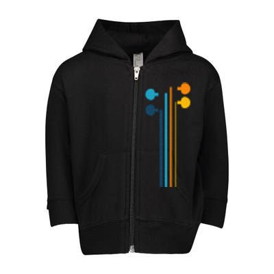 Violin Strings Retro Orchestra Violin Player Violin Lover Toddler Zip Fleece Hoodie