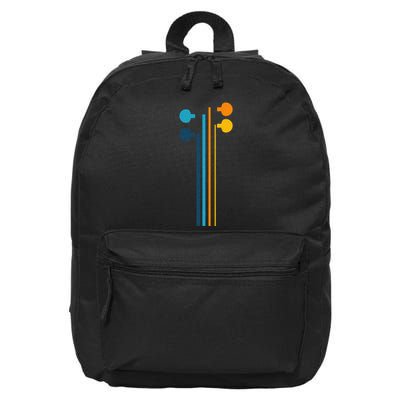 Violin Strings Retro Orchestra Violin Player Violin Lover 16 in Basic Backpack