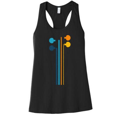 Violin Strings Retro Orchestra Violin Player Violin Lover Women's Racerback Tank