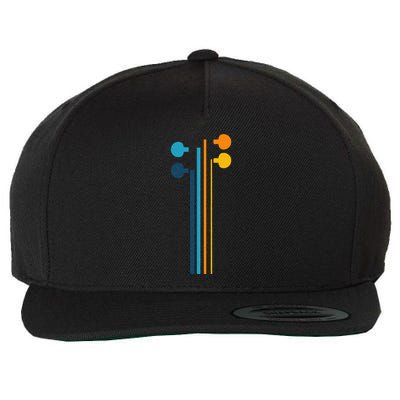 Violin Strings Retro Orchestra Violin Player Violin Lover Wool Snapback Cap