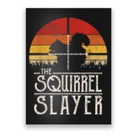 Vintage Sunset Retro Style Squirrel Hunting Squirrel Slayer Poster