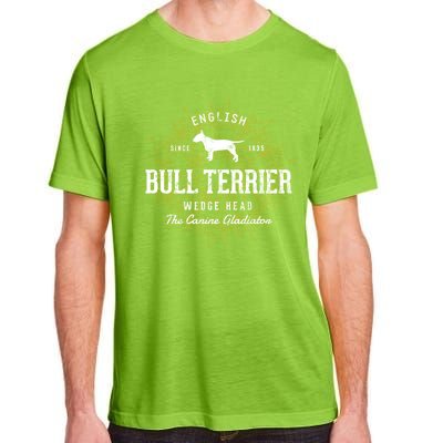 Vintage Style Retro Bull Terrier Gift Adult ChromaSoft Performance T-Shirt