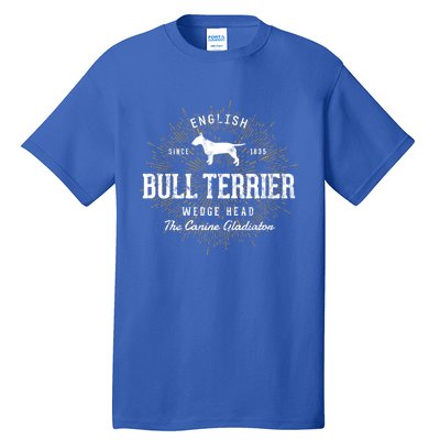 Vintage Style Retro Bull Terrier Gift Tall T-Shirt