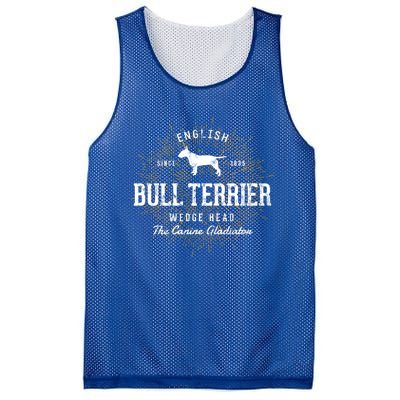 Vintage Style Retro Bull Terrier Gift Mesh Reversible Basketball Jersey Tank