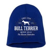 Vintage Style Retro Bull Terrier Gift Short Acrylic Beanie