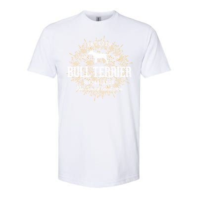 Vintage Style Retro Bull Terrier Gift Softstyle CVC T-Shirt