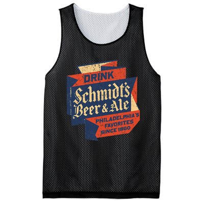 Vintage SchmidtS Retro Defunct Beer And Ale Mesh Reversible Basketball Jersey Tank