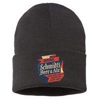 Vintage SchmidtS Retro Defunct Beer And Ale Sustainable Knit Beanie