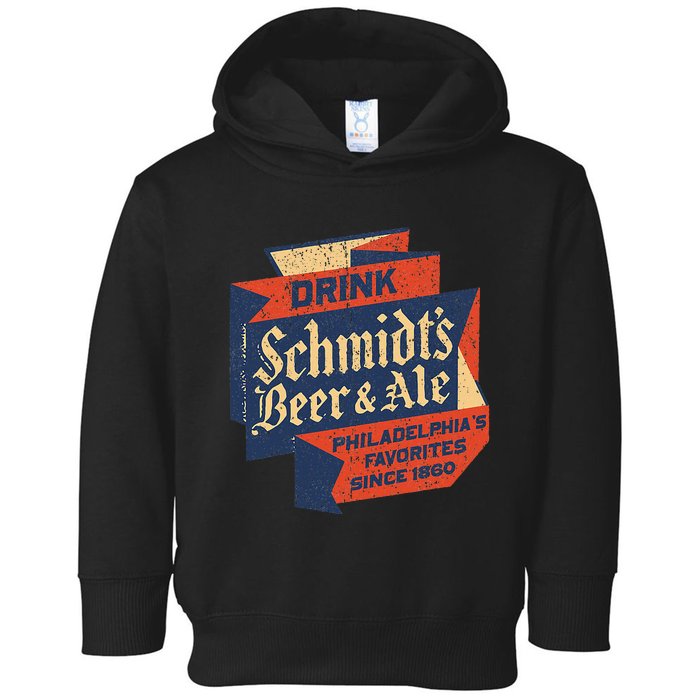 Vintage SchmidtS Retro Defunct Beer And Ale Toddler Hoodie