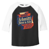 Vintage SchmidtS Retro Defunct Beer And Ale Toddler Fine Jersey T-Shirt