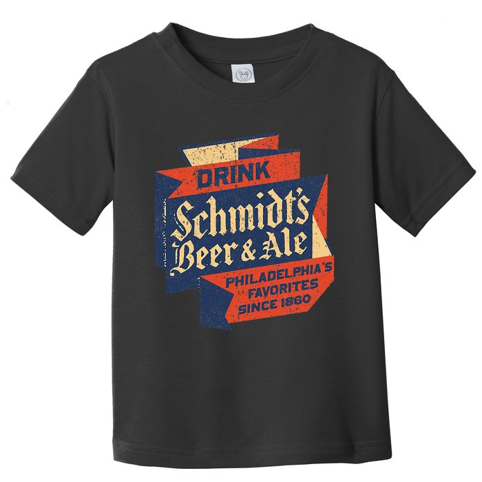 Vintage SchmidtS Retro Defunct Beer And Ale Toddler T-Shirt