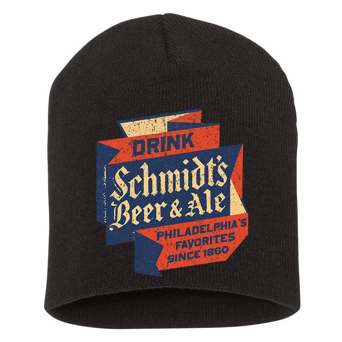 Vintage SchmidtS Retro Defunct Beer And Ale Short Acrylic Beanie