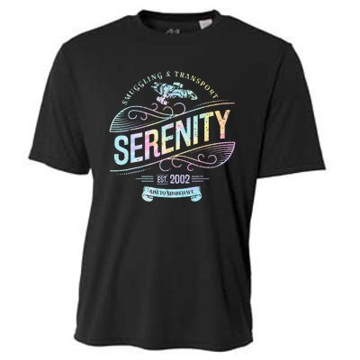 Vintage Serenity Smuggling And Transport Firefly Tie Dye Cooling Performance Crew T-Shirt