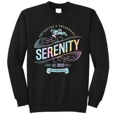 Vintage Serenity Smuggling And Transport Firefly Tie Dye Sweatshirt