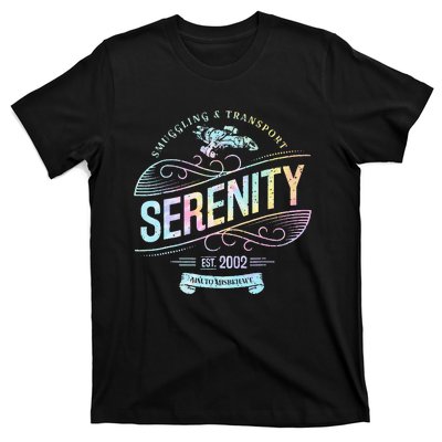 Vintage Serenity Smuggling And Transport Firefly Tie Dye T-Shirt