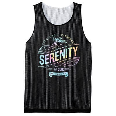 Vintage Serenity Smuggling And Transport Firefly Tie Dye Mesh Reversible Basketball Jersey Tank